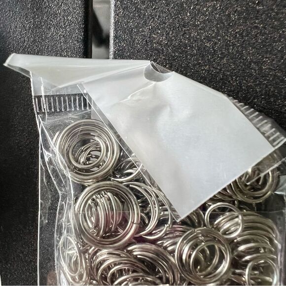 Assorted Silver Tones & Brass Jewelry Supplies bundle of 9 - Picture 8 of 10